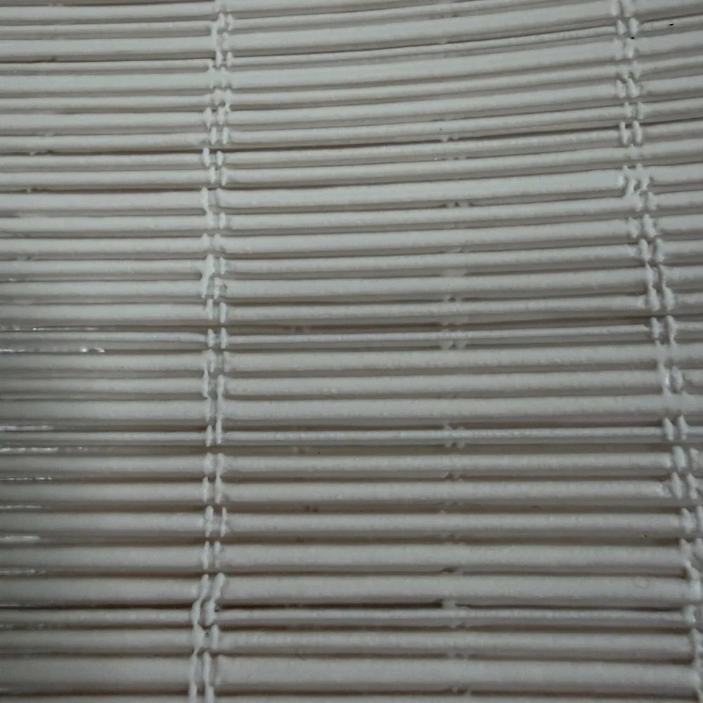 Vintage Jakson Bamboo Shower Curtain Bone 6x6 100% Vinyl Made in USA Retro MCM